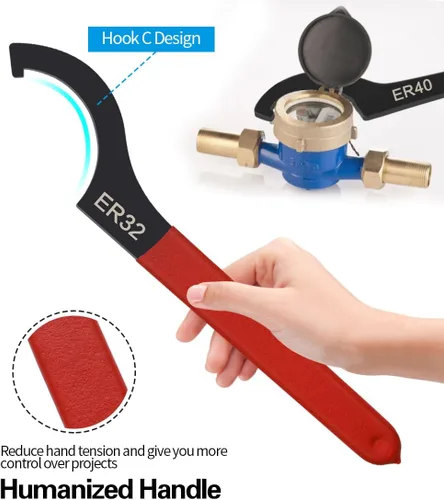 Vista 8 de Juego de Llaves Spanner para Coilover, 4 piezas, Acero de Aleación, Goma