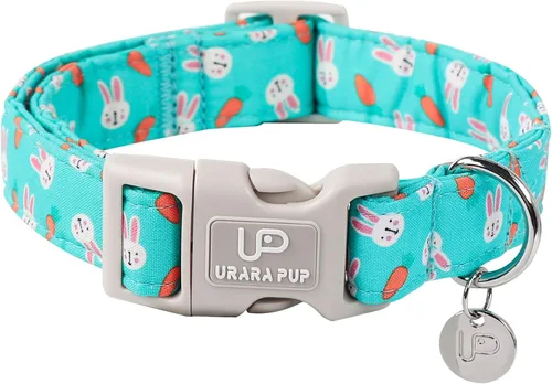 Vista 8 de Collar de perro de algodón de dinosaurio con hebilla de metal, collar de regalo para niñas o niños pequeños, medianos y grandes, lindos collares