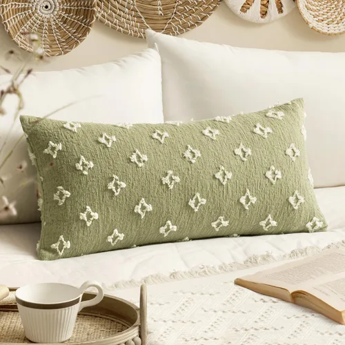 Vista 8 de EMEMA - Juego de 2 fundas decorativas para almohada de otoño, amarillas, de 18 x 18 pulgadas, con diseño de girasol jacquard y margaritas, funda