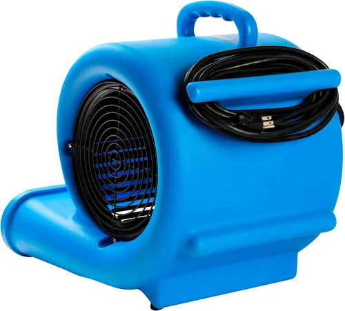Vista 5 de Mounto Ventilador de secado de piso de 1/3 hp Air Mover de 2000 cfm, ventilador de secado de piso, motor de aire de 3 velocidades con salida GFCI