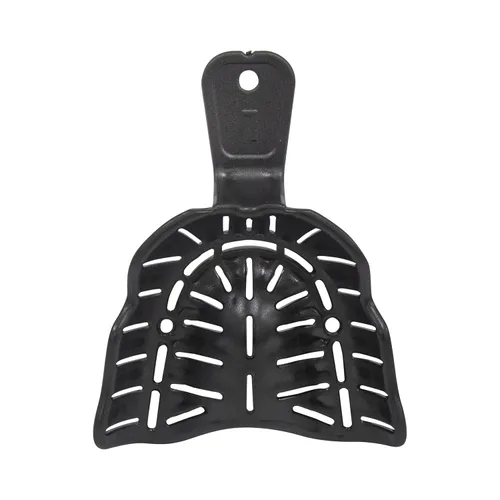 Vista 3 de Bandeja de impresión dental desechable, bandeja de impresión edéntula, moldeable por calor, surtido, juego de 12