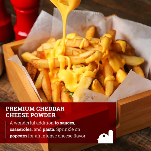 Vista 5 de Hoosier Hill Farm - Queso cheddar en polvo, sin colores artificiales, 2.5 libras (paquete de 1)