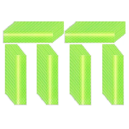 Vista 67 de Adhesivos reflectantes reflectantes de 1 pulgada de diámetro, reflector, impermeable, cinta adhesiva de advertencia de alta visibilidad