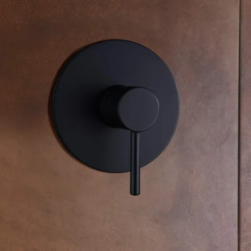 Vista 4 de sumerain Juego de grifo de ducha negro mate, cartucho de equilibrio de presión, cabezal de ducha de lluvia de 8 pulgadas, con válvulas de retención