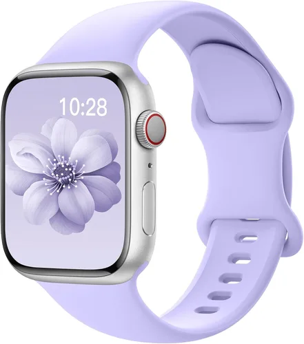 Vista 27 de SuperNaNa - Correa de silicona deportiva compatible con bandas de Apple Watch de 40mm 38mm 41mm 44mm 45mm 42mm 49mm, unisex, correa de muñeca