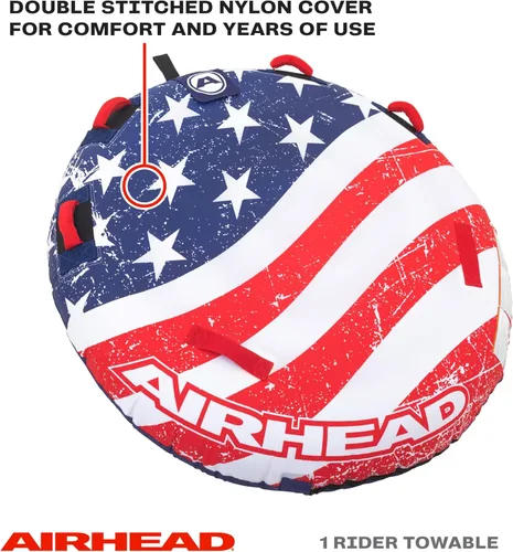 Vista 2 de Sportsstuff Stars & Stripes Tubo remolcable para navegación con opciones de 1-4 jinetes