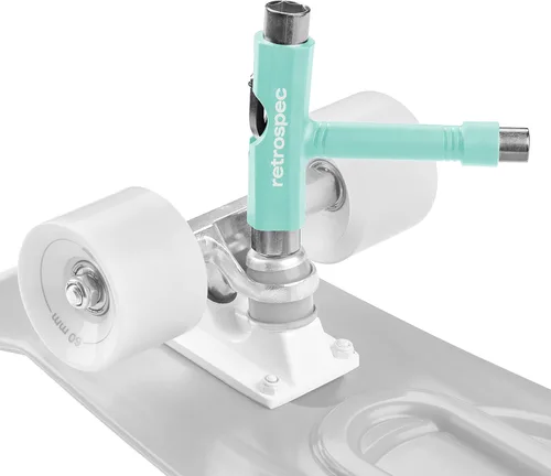 Vista 5 de Retrospec Upkeep - Herramienta de patinaje portátil multifunción todo en uno con llave Allen 2 en 1 y destornillador Phillips para ajustar y apretar