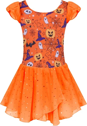 Vista 41 de Arshiner - Vestido de baile de ballet con mangas con volantes, leotardo de tutú con ruedo para niñas Lila