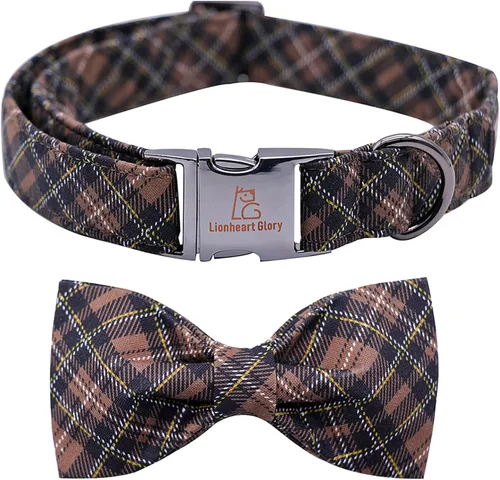 Vista 16 de Lionheart glory Collar de perro con bandera estadounidense, collar de lazo para perro del 4 de julio, resistente y ajustable, patriótico