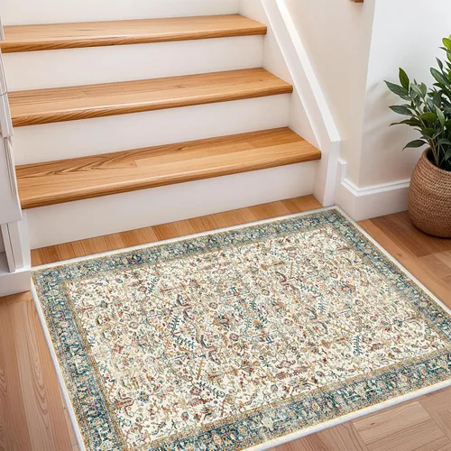 Vista 36 de Alfombra de pasillo lavable de 2 x 3 pies - Alfombra antideslizante resistente a las manchas, alfombras y tapetes de cocina duraderos