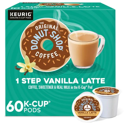 Vista 18 de The Original Donut Shop - Cápsulas de Caramel Latte para Single-Serve Keurig K-Cup, café saborizado, 20