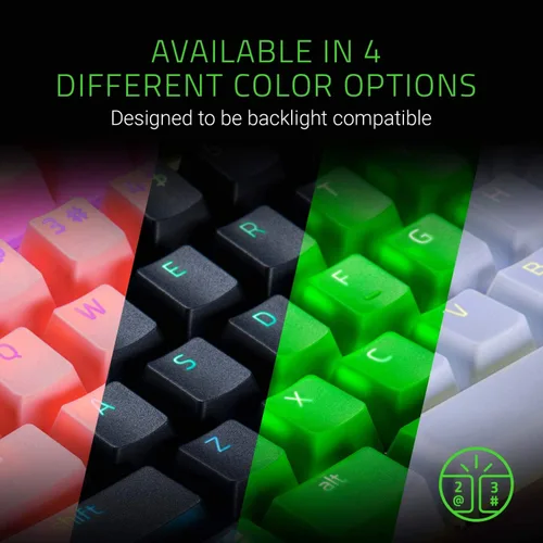 Vista 6 de Razer Doubleshot - Juego de actualización de teclas para teclados mecánicos y ópticos hecho de tereftalato de polibutileno compatible con diseños