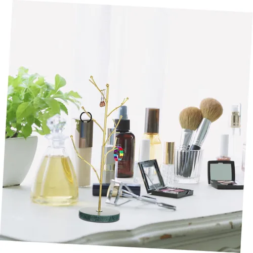 Vista 2 de Holibanna 2 pcs jewelry rack table top display stand bracelet display stand earring storage organizer Bracelet Rings Rack earring display holder