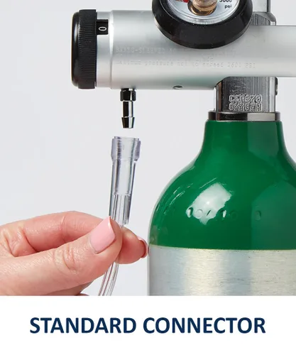 Vista 5 de Medline Soft-Touch cánula nasal para oxígeno, conector estándar, 4 pies de largo, para adultos, paquete de 50