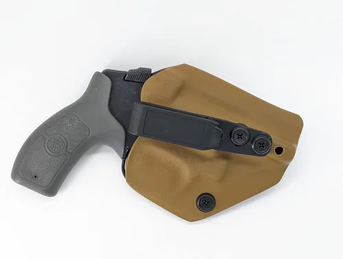 Vista 8 de Compatible con Smith & Wesson M&P Bodyguard 38 Special Ambidextrous IWB Kydex Holster Inside Waist Funda de transporte oculta fabricada en Estados