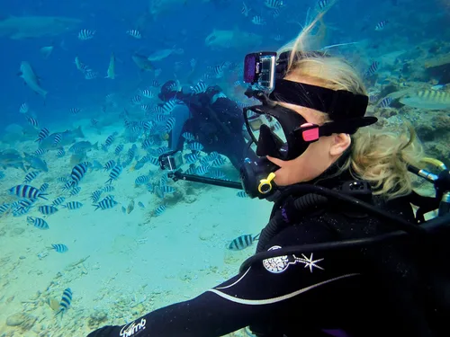 Vista 9 de GoPro Filtro de buceo para carcasa de buceo (Magenta) (accesorio oficial de GoPro )