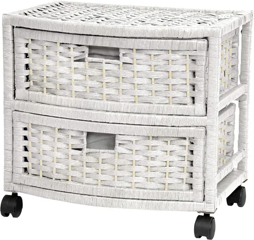 Vista 20 de Red Lantern Oriental Furniture - Cofre de fibra natural de 23 pulgadas, 3 cajones