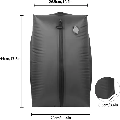 Vista 6 de Bolsas de vacío ANQAROS para viajes, bolsas de vacío para viajes con bomba de vacío inalámbrica, bolsas de compresión al vacío reutilizables IP67