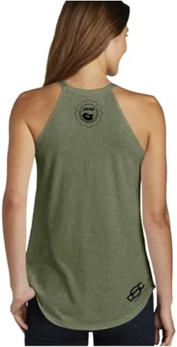 Vista 2 de Jeep Life Rocker - Camiseta sin mangas verde militar para mujer