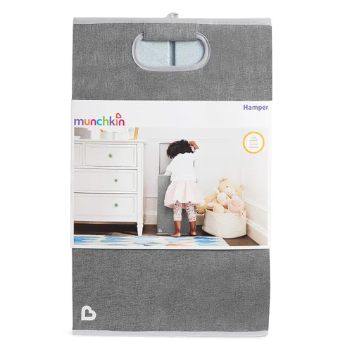 Vista 6 de Munchkin® Hamper™ Organizador de lavandería con tapa, gris