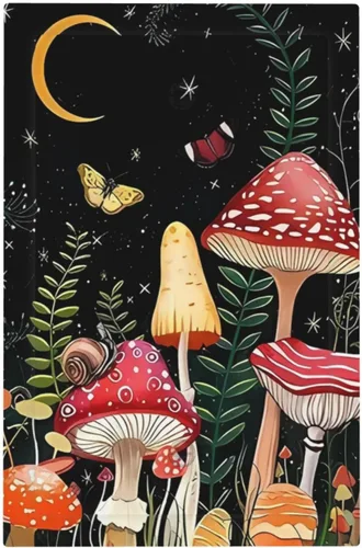 Vista 42 de Mid Century Morden Boho - Placa de pared para interruptor de luz dúplex de 1 banda, placa frontal decorativa eléctrica para receptáculo para baño