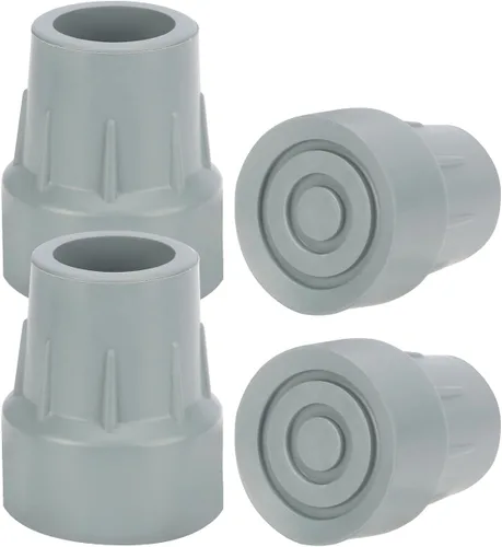 Vista 10 de supregear Puntas de bastón de goma de 1 pulgada (0.157 x 0.984 in), tapones de extremo resistentes para bastón de caminar, tapas de repuesto de 1