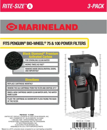 Vista 3 de Marineland, recarga para cartuchos tamaño común, Paquete de 3, A-rojo