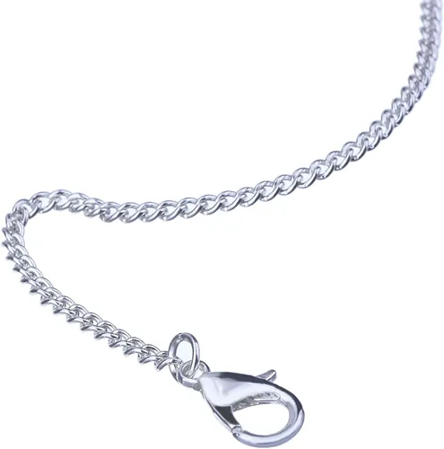 Vista 5 de Outus paquete de 12 cadenas de hierro para bricolaje, collares plateados con cierre de langosta para suministros de joyería (50,8 cm)