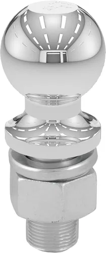 Vista 6 de CURT 40008 Bola de enganche cromada para remolque, 20,000 libras, 2-516 pulgadas de diámetro, vástago de 1-14 x 2-34 pulgadas