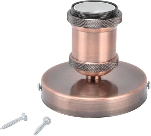 Vista 9 de Soporte de caja de salida de una pieza, E26 E27 Base de porcelana Soporte de lámpara de iluminación con parte superior con cable para cocina, Negro