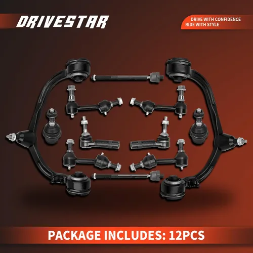 Vista 3 de Kit de suspensión de 12 piezas, rótula de brazo de control, ajuste 2003 2004 para Ford Expedition/para Lincoln Navigator, K80714 K80715 K80039