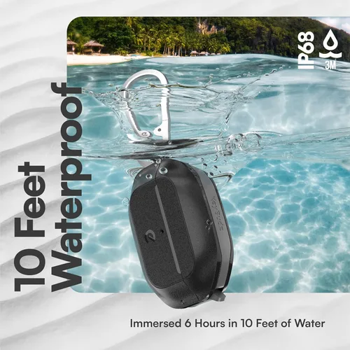Vista 5 de Keybudz Funda para AirPods Pro 2 con Candado - Funda Completamente Impermeable para AirPods Pro 2da Generación - Llavero, Protección Resistente