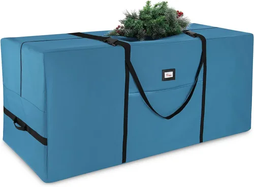 Vista 11 de Hearth & Harbor - Bolsa de almacenamiento para árbol de Navidad de 9 pies, bolsa para árbol de Navidad artificial con asas reforzadas, cremallera