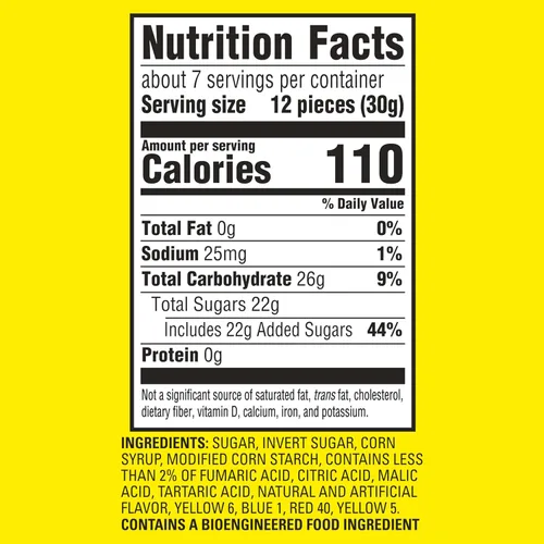 Vista 2 de SOUR PATCH KIDS Extreme Sour Soft & Chewy Gummy Candy, caramelos a granel, bolsas de 12 - 7.2 onzas