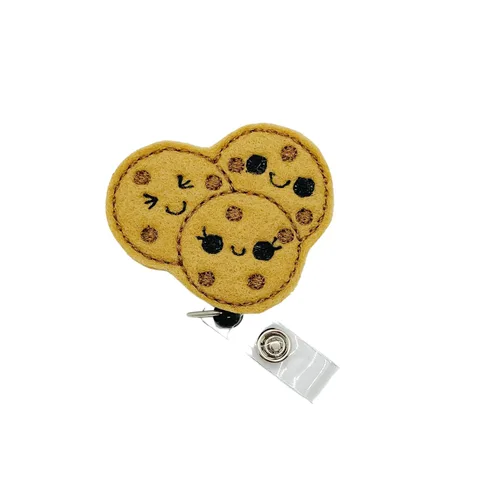 Chocolate Chip Cookie Retractable Badge Reel