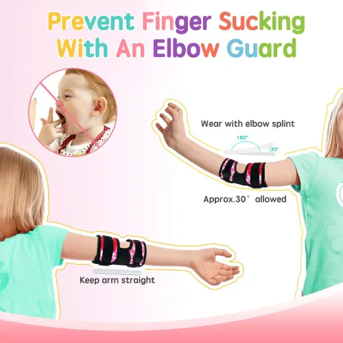 Vista 4 de Zelen Protector de succión de pulgar, prevención de parada de succión de dedos para niños, tapón de succión de dedo mordedor de dedo, disuasorio