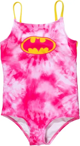 DC Comics Traje de baño de una pieza de Batgirl de la Liga de la Justicia Mujer Maravilla para niñas pequeñas a niños grandes