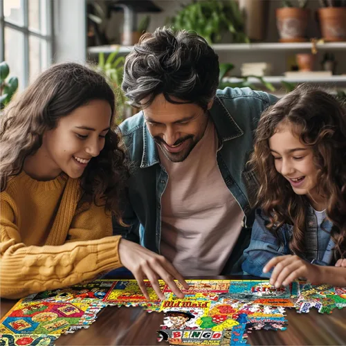 Vista 4 de White Mountain Puzzles Los juegos que jugamos - Rompecabezas de 1000 piezas