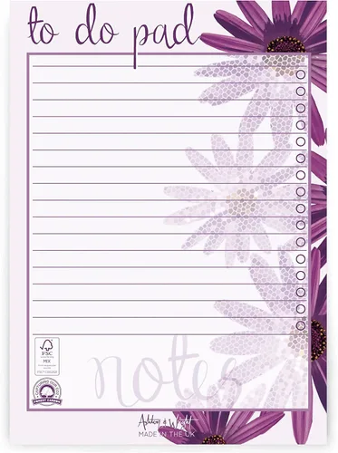 Vista 6 de Ashton and Wright - Bloc diario para hacer – Organizador de escritorio floral A5 – [Paquete de 2] – 60 hojas – 2.82 oz/m²