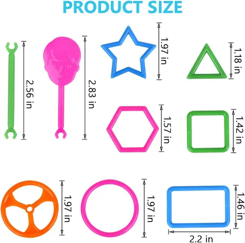 Vista 6 de Juboury Juego de 1054 piezas de bloques de construcción de diferentes formas, juego educativo de ingeniería de construcción 3D, kit de conexión
