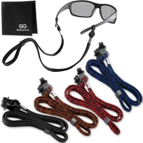 Vista 10 de SIGONNA Correa Cordón Sujetador para Gafas - Correas Cordones para Gafas para Hombres y Mujeres - Sujetadores de Gafas Alrededor del Cuello - Cadena