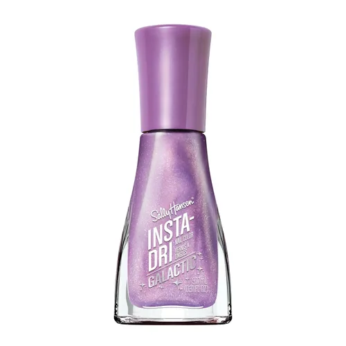 Vista 29 de Sally Hansen Insta-Dri Holo-Glow Esmalte de uñas de secado rápido, duración prolongada, brillo sin vetas Semi-opaco, con destellos 102 Lila