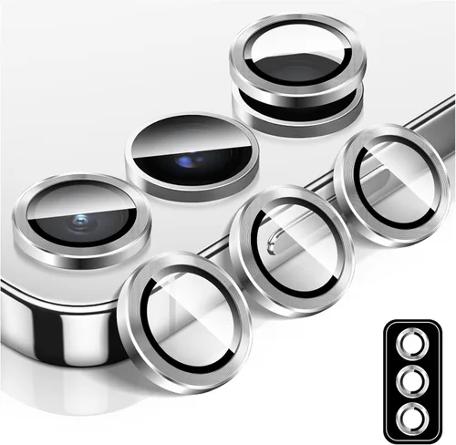 Vista 19 de LucBuy Protector de lente de cámara para Samsung Galaxy Z Fold 3, cubierta de cámara de vidrio templado Protector de pantalla Adhesivo de película