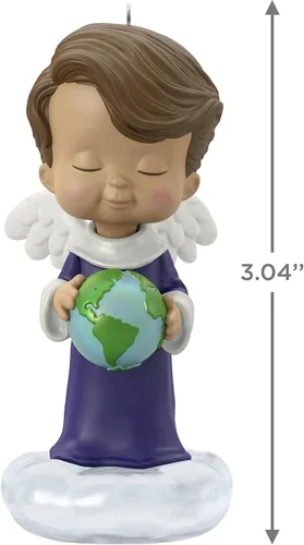 Vista 5 de Hallmark Keepsake Adorno de Navidad 2022, Aster de los ángeles de María