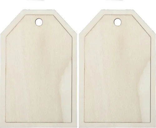 Plaid Superficie sin pintar, forma de capas de 7 pulgadas, perfecta para manualidades de madera sin terminar, 63490, 1 unidad (paquete de 2)