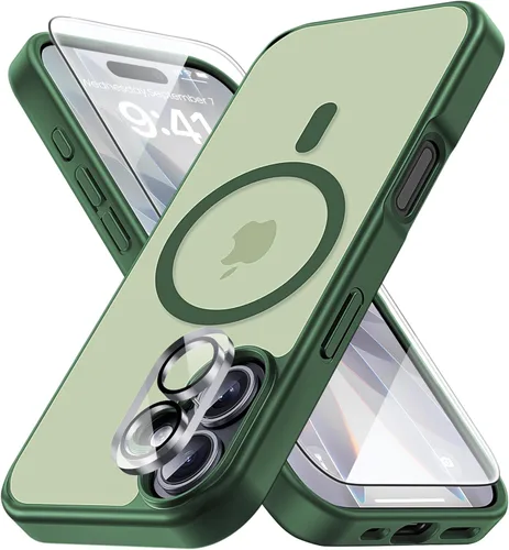 Vista 69 de Yriklso 3 en 1 Funda Magnética Fuerte para iPhone Air, 1X Protector de Pantalla + 1X Protector de Lente de Cámara, Cubierta Protectora a Prueba