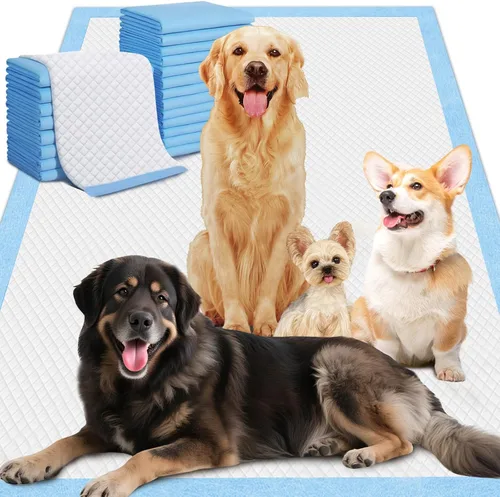 Vista 15 de Gimars Almohadillas para orina de perro XL de 6 capas ultra absorbentes de 48 horas, a prueba de fugas, de secado rápido, extra grandes