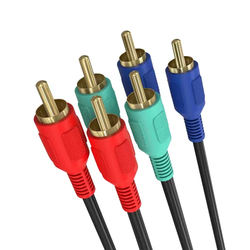 Cmple - Cable de video componente RGB macho 3 RCA macho a 3RCA macho para HDTV - 3 pies