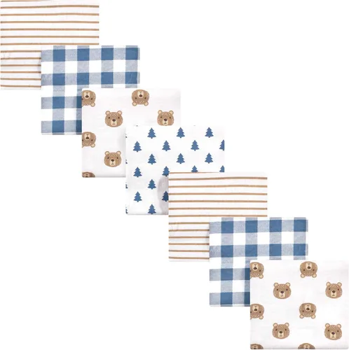 Vista 137 de Hudson Baby Unisex Baby Cotton Flannel Receiving Blankets Bundle, Bonjour, One Size (Pack of 2)