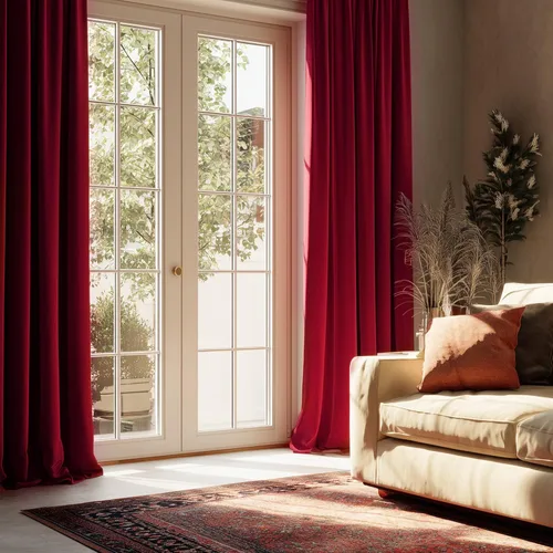 Vista 56 de NICETOWN Cortinas de terciopelo beige 100% opacas de 84 pulgadas de largo, 52 pulgadas de ancho, 2 paneles para dormitorio y sala de estar, cortinas